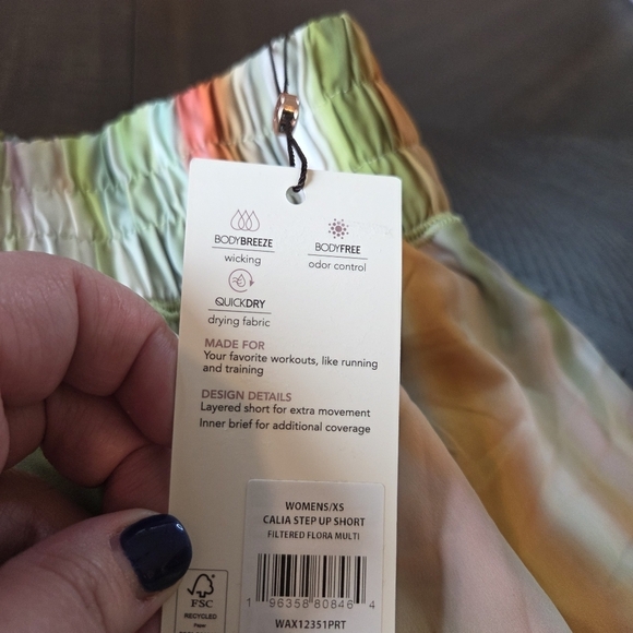 NWT CALIA High-Rise Step Up Short - Filtered Flora Multi, Women's XS - Picture 3 of 13